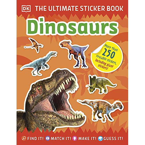 ultimate dinosaur sticker book with reusable stickers