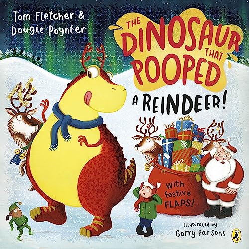 View the best prices for: The Dinosaur that Pooped a Reindeer!: A festive lift-the-flap adventure