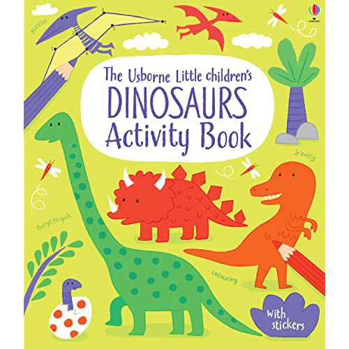 little childrens dinosaur activity book with stickers