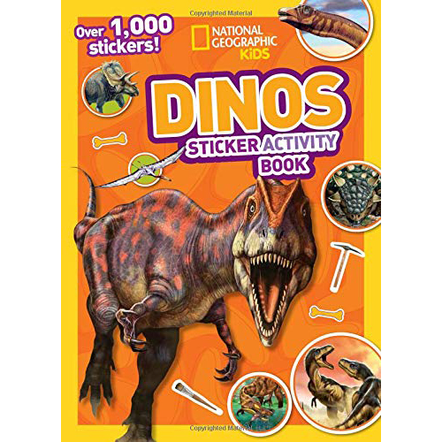 national geographic dinos sticker book with over 1000 stickers