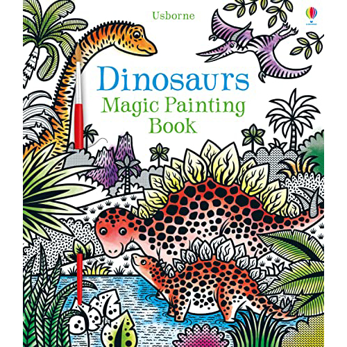mess free dinosaurs magic painting book