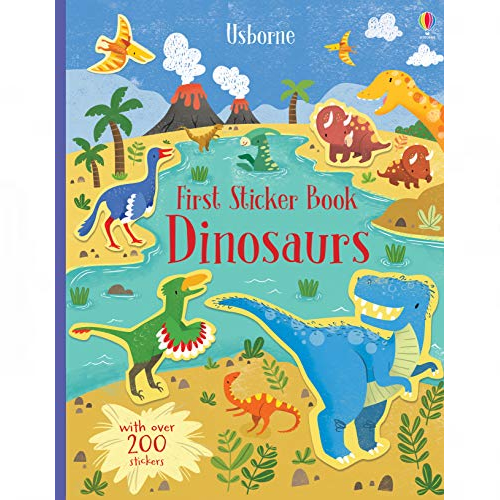 usborne first sticker book dinosaurs with over 200 stickers