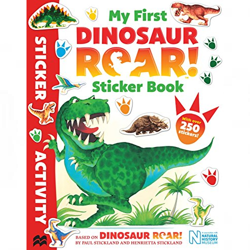 my first dinosaur roar! sticker book