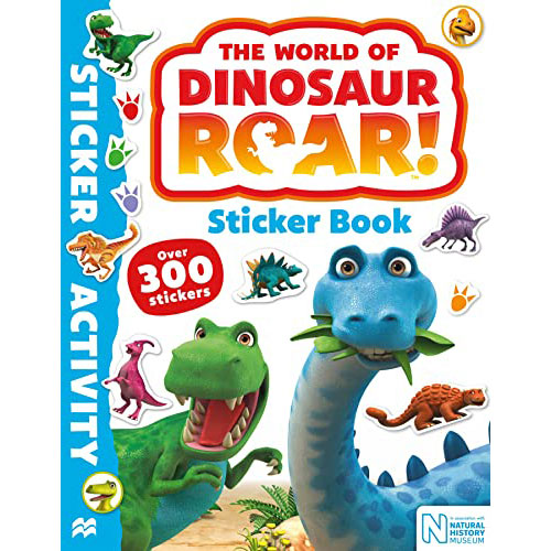 world of dinosaur roar! sticker book