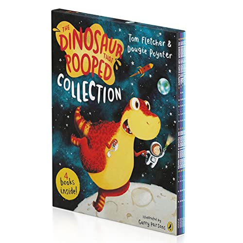 View the best prices for: Dinosaur That Pooped 4 Book Collection Set