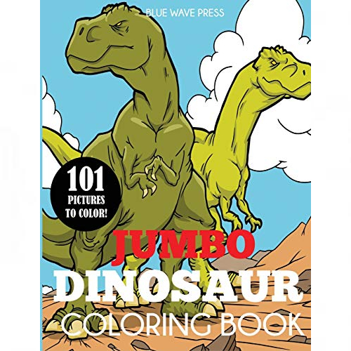 jumbo dinosaur coloring book with 101 illustrations