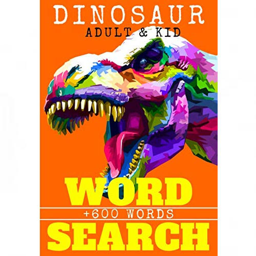 large print dinosaur word search book