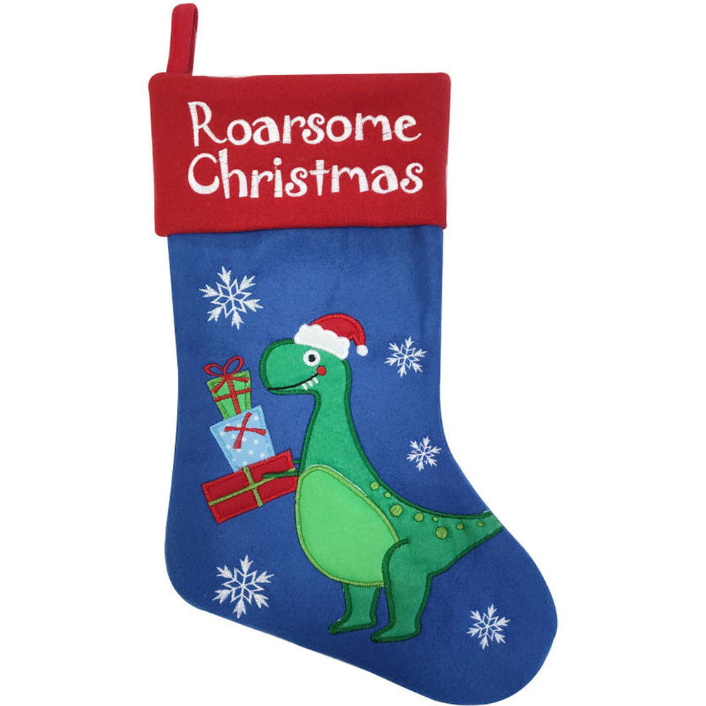 Roarsome Christmas Dinosaur Stocking