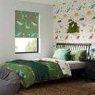 Dino Twist Safe Blackout Roller Blind Green Main Thumbnail