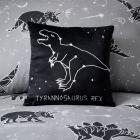 space dinosaur black led light up cushion black and white Main Thumbnail