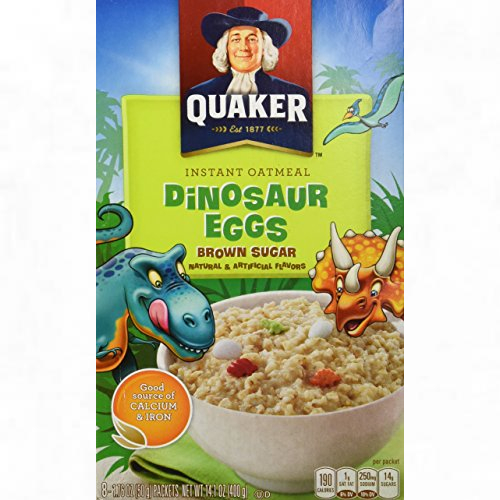 Dino Egg Oatmeal - Quaker Dinosaur Eggs