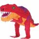 red t-rex dinosaur party pinata Thumbnail Image 3
