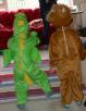 fun play dinosaur costume for kids -fancy dress animal onesie for boys and girls - children cosplay dress upcostumes for medium 3-5 years (110 cm) Thumbnail Image 2