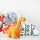 Orange Diplodocus Knitted Dinosuar Baby Rattle - Best Years Thumbnail Image 4