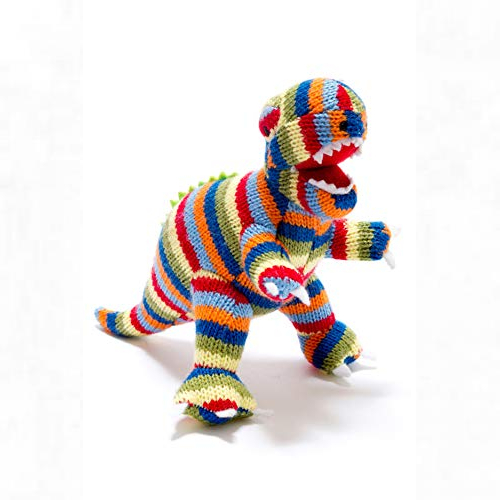  T Rex Knitted Dinosaur Baby Rattle - Best Years
