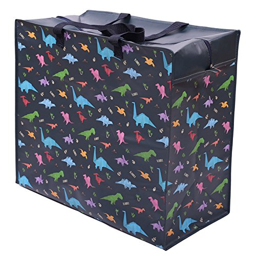 stylised dinosaur laundry bag - 48 x 55 x 28cm