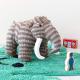 Knitted Brown Woolly Mammoth Dinosaur Soft Toy. Suitable from Birth Thumbnail Image 3