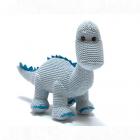 Boys Knitted Diplodocus Baby Rattle - Best Years Main Thumbnail