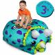 stuffums triceratops bean bag chair with storage Thumbnail Image 2