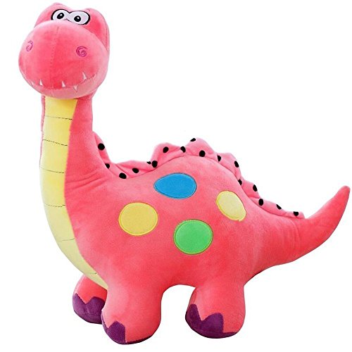  14 inch plush dinosaur toy - pink diplodocus 