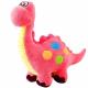 14 inch plush dinosaur toy - pink diplodocus  Thumbnail Image 1