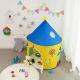 songmics play tent for toddlers, indoor and outdoor castle, portable pop up play teepee with carry bag, dinosaur themed playhouse, private space for up to 3 kids lpt02yu Thumbnail Image 1