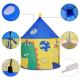songmics play tent for toddlers, indoor and outdoor castle, portable pop up play teepee with carry bag, dinosaur themed playhouse, private space for up to 3 kids lpt02yu Thumbnail Image 4