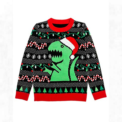 T-rex Ugly Christmas Sweater
