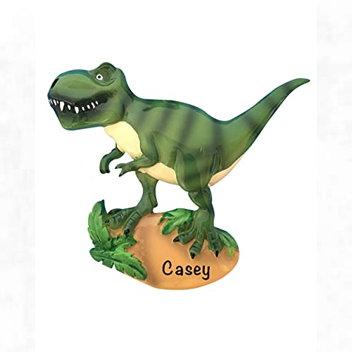 View the best prices for: Personalized T-Rex Dinosaur Christmas Tree Ornament