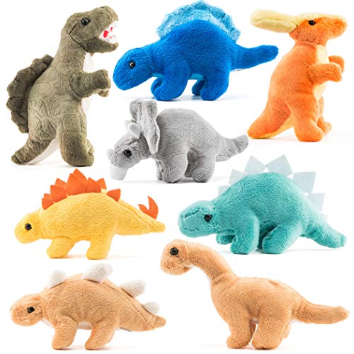  8 pack plush dinosaur stuffed toys - Prextex