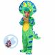 spooktacular creations triceratops deluxe kids dinosaur costume for halloween dinosaur dress up party (small, green) Thumbnail Image 1