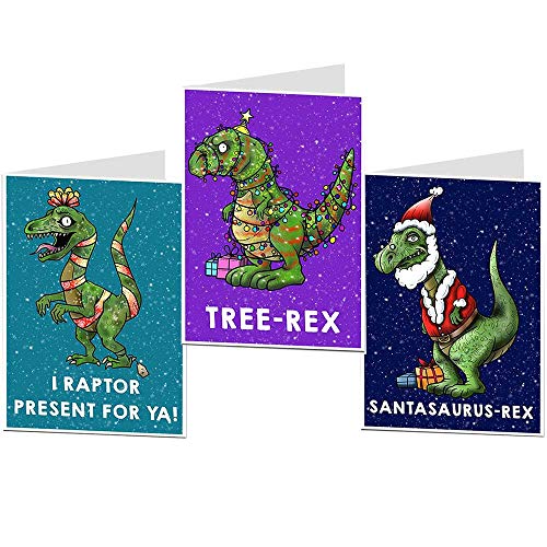 Dinosaur Christmas Cards
