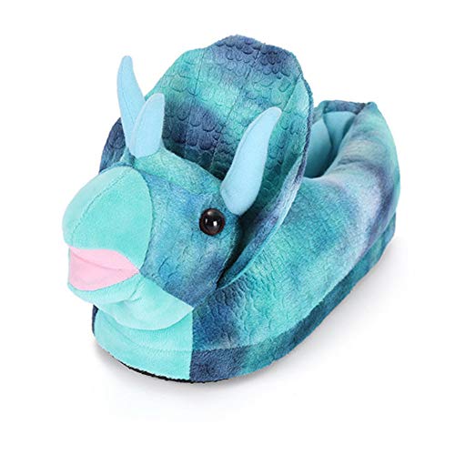  Plush Triceratops Slippers Available in Several Colours