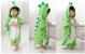 alltops kids cotton hooded towel cartoon unicorn dinosaur bathrobe bath poncho towel for boys girls, 0-4 years, green dinosaur Thumbnail Image 1