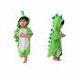 children bath towel baby bathrobe cotton dinosaur pattern kids robe beach swimming hooded poncho (green) Thumbnail Image 4