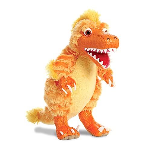  the world of dinosaur roar! dinosaur boo the deinonychus soft toy, 61235, orange, cuddly toy for children