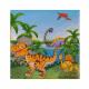 dinosaur party supplies set includes 16 x dino plates, napkins & table cover Thumbnail Image 4
