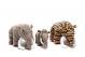 Small Knitted Brown Woolly Mammoth Baby Rattle. Suitable from Birth Thumbnail Image 1