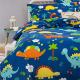 double dinosaur duvet cover with 2 pillowcases - 3 pieces Thumbnail Image 2