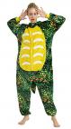 yuloong adult dinosaur onesies pajamas halloween christmas party cosplay costume fancy dress for women man, xl (height:178-195cm/69.8-76.8 inch), dark green Thumbnail Image 4
