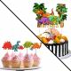 izoel 73pcs cake decoration, dinosaur cake topper cupcake toppers for safari wild animal theme birthday party, for boy girl kid birthday party baby shower - 1st 2nd 3rd 4th 5th 6th Thumbnail Image 5
