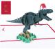 3d Pop-up T-Rex Christmas Card - Mulove Thumbnail Image 1