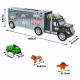 transporter truck including 12 x dinosaurs, 3 toy cars & helicopter Thumbnail Image 1