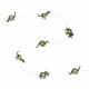 20 wooden dinosaur string lights with warm white micro leds on silver wire Thumbnail Image 2
