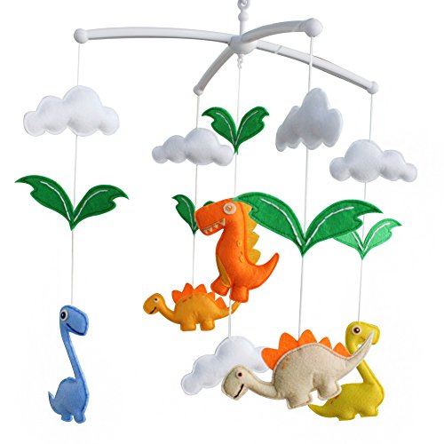  Baby Music Mobile, Musical Baby Mobile, Baby Crib Mobile, Cute Dinosaurs