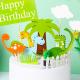 10 pieces dinosaur cake topper, dinosaur cake topper kit, cake toppers zoo, for kids birthday party supplies Thumbnail Image 2