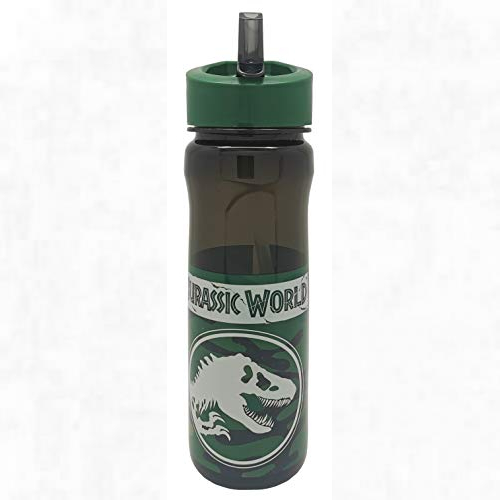 Official Jurassic World Water Bottle with Straw