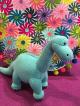 Knitted Blue Diplodocus Soft Toy - Best Years Thumbnail Image 1
