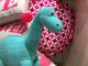 Knitted Blue Diplodocus Soft Toy - Best Years Thumbnail Image 3