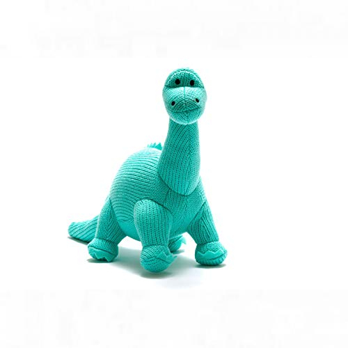  Knitted Blue Diplodocus Soft Toy - Best Years